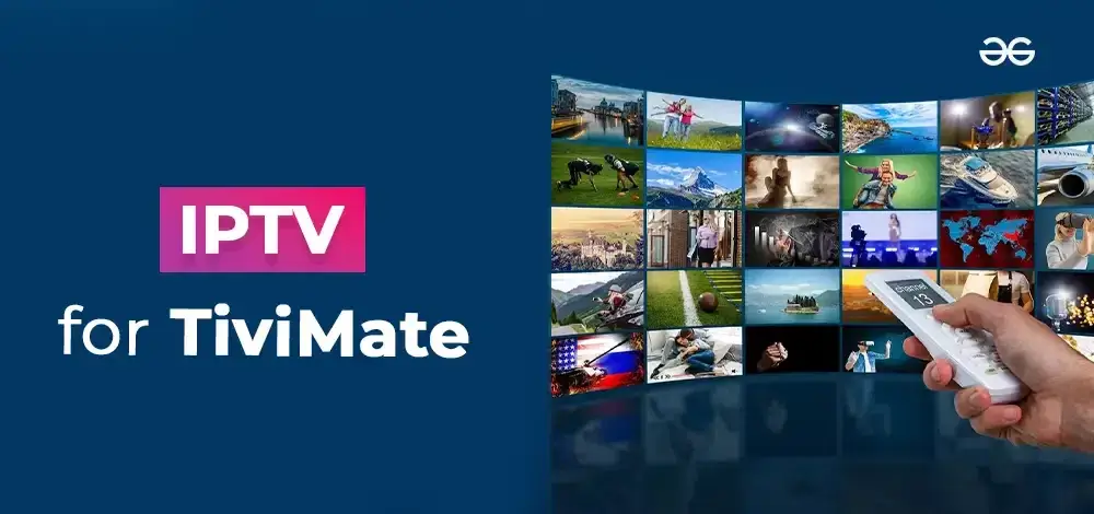 Écran Smart TV affichant TiviMate Premium avec des chaînes IPTV DRAGON en qualité 4K