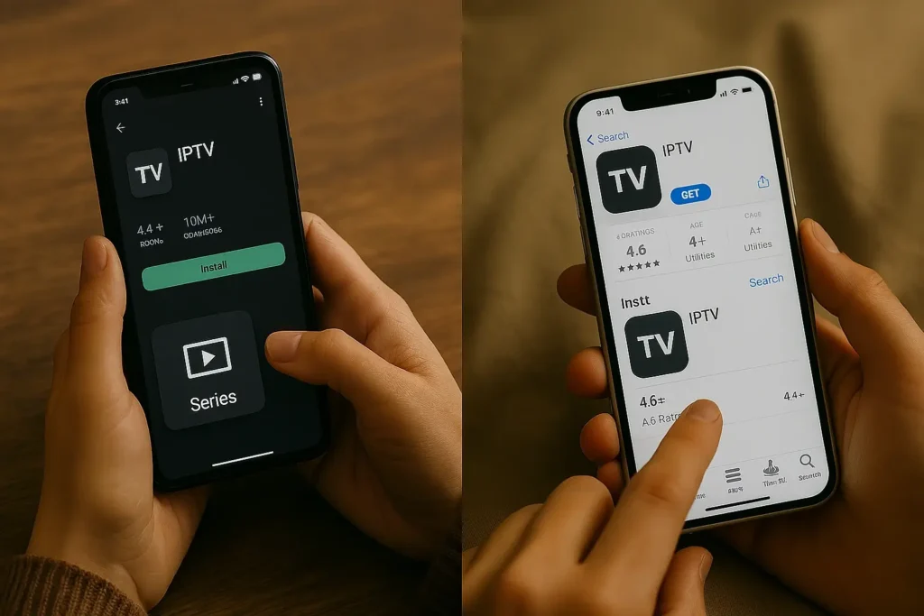 Installation facile d’un abonnement IPTV Android iOS sur smartphone Android et iPhone