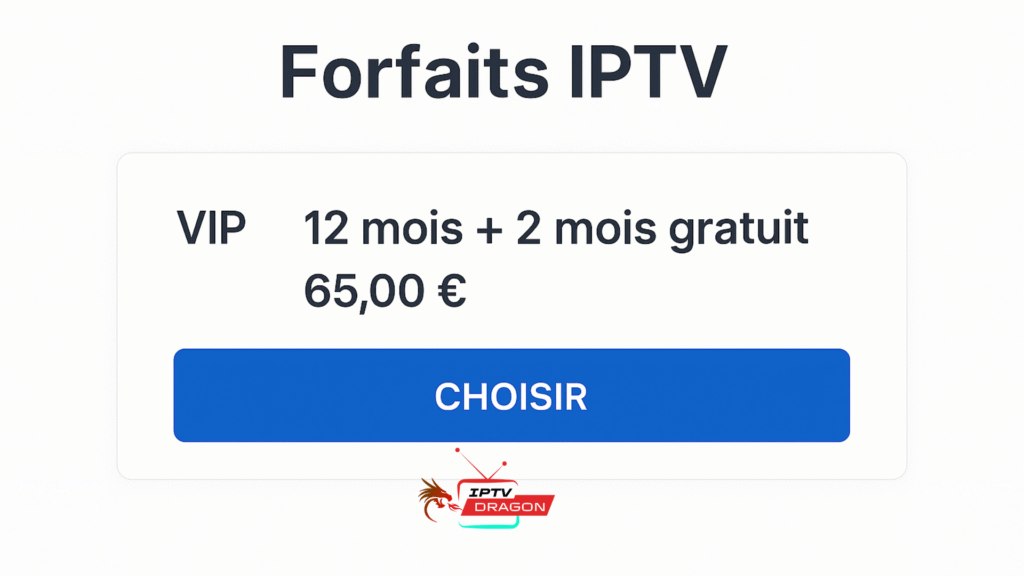 Offre VIP IPTV 12 mois + 2 mois gratuits de xtream abonnement iptv


