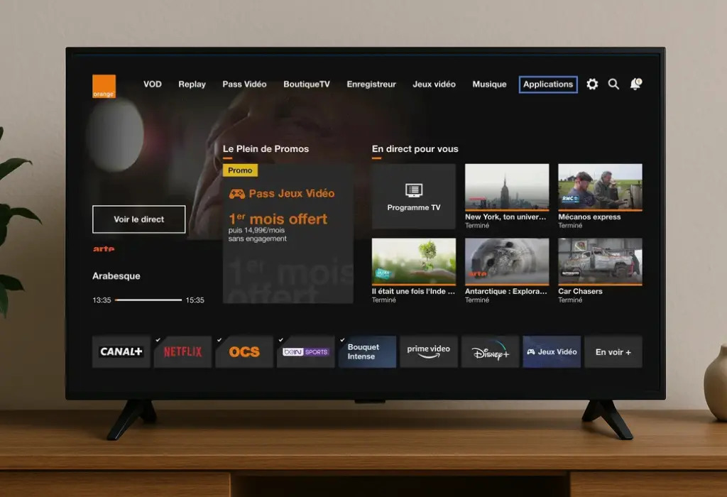 comment brancher IPTV sur Orange