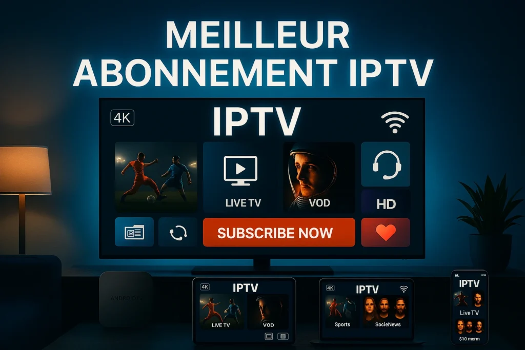 Meilleur abonnement IPTV 2025 pour regarder la TV en 4K sur Smart TV 