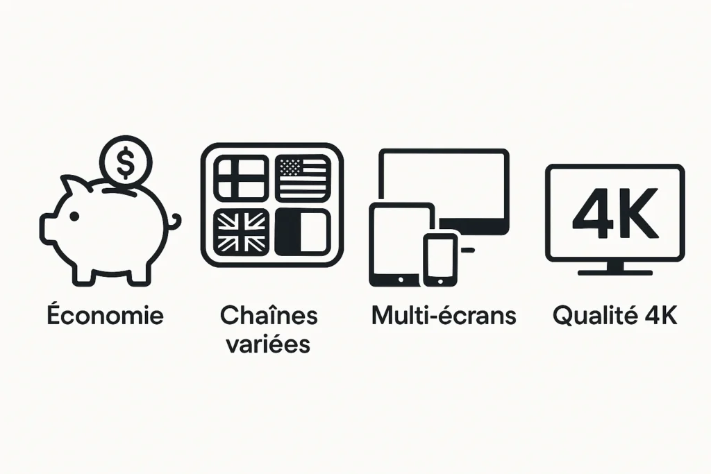 Avantages d’un bon abo IPTV : économie, qualité, chaînes variées

