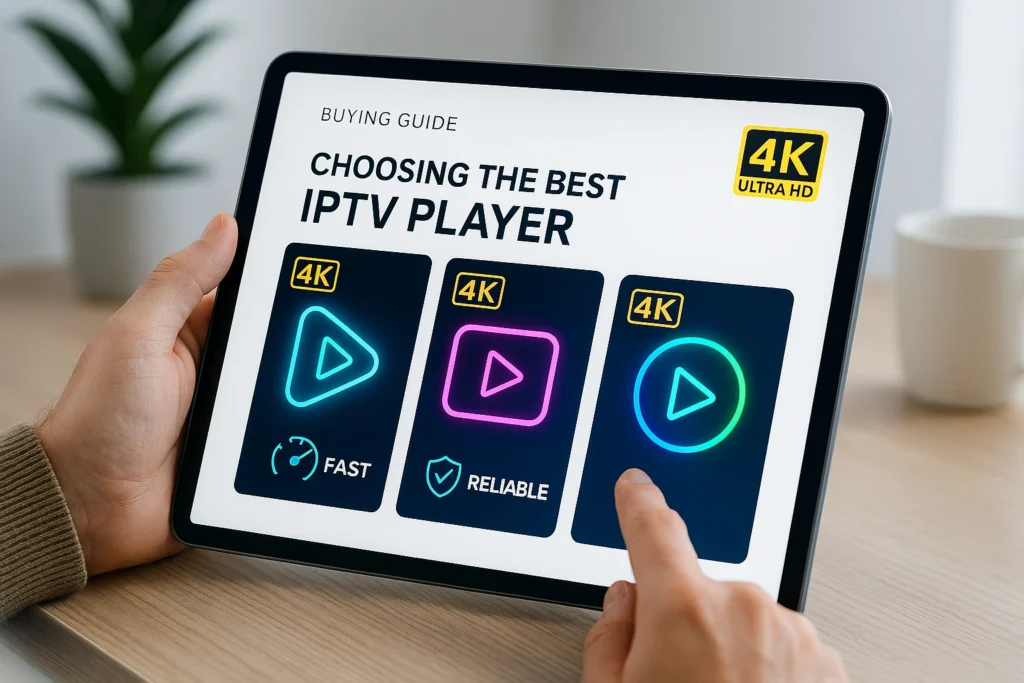 meilleur lecteur IPTV 4K rapide et fiable