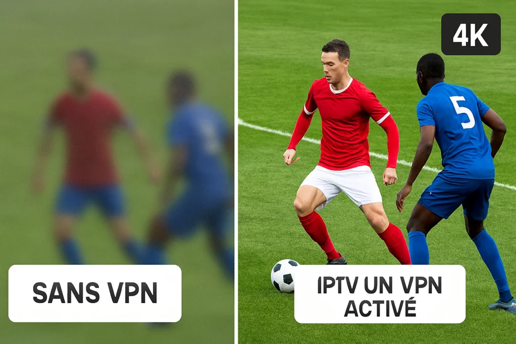 Comparatif entre IPTV sécurisé avec VPN et IPTV sans protection