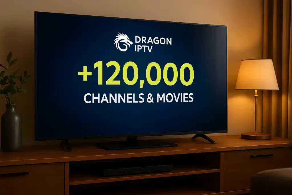 Interface DRAGON IPTV pour abo premium avis avec menu 4K complet
