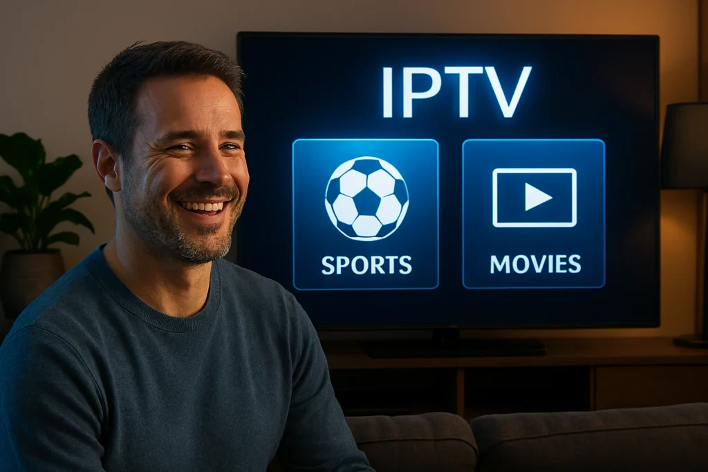 Client satisfait utilisant un abonnement IPTV premium fiable avec dream iptv