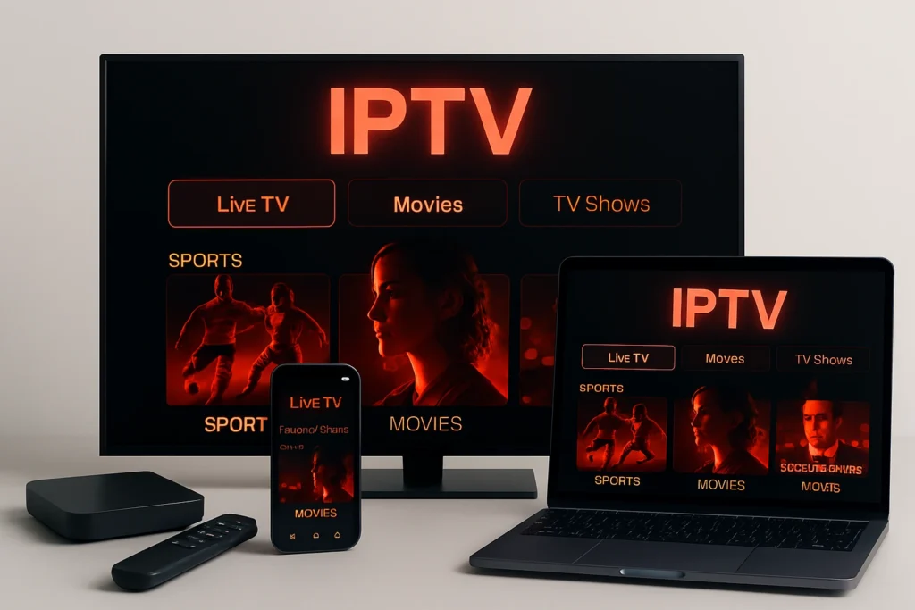 Hot IPTV Abonnement 2025 compatible avec Smart TV, Android TV, smartphone et PC
