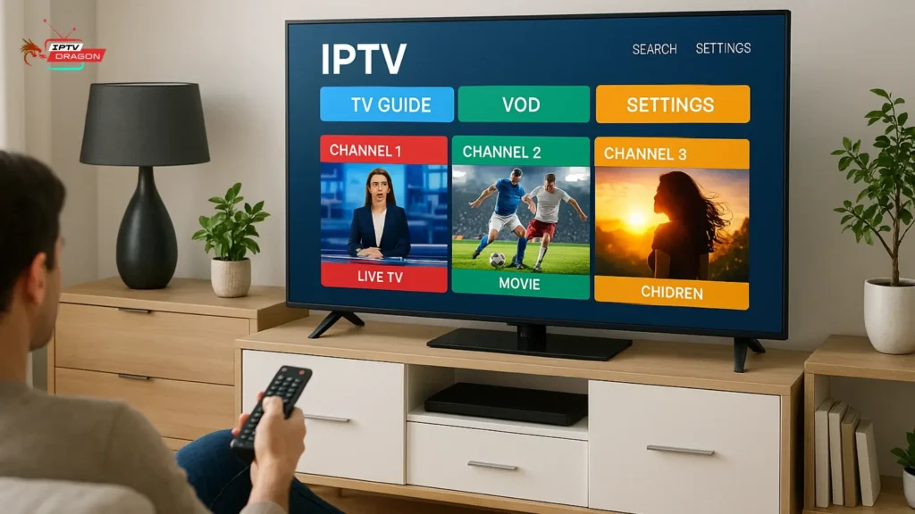 Regarder esiptv sur Smart TV en France avec interface moderne