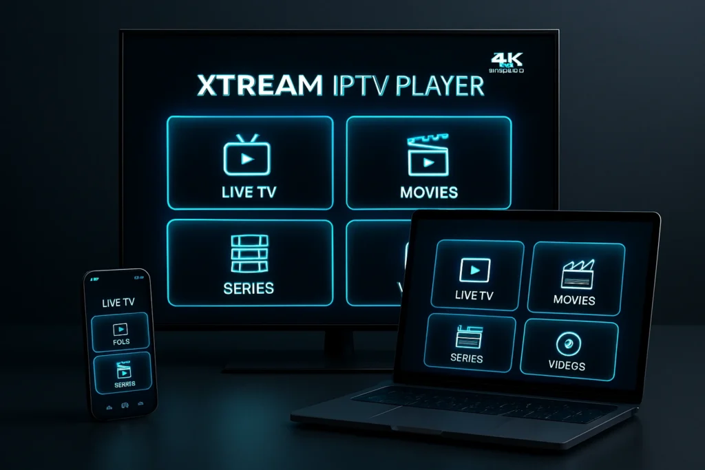 Xtream IPTV Player – Guide exclusif 2025 pour installer et profiter de l’abonnement IPTV DRAGON IPTV en 4K