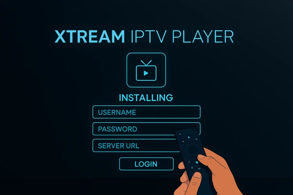 Configuration Xtream IPTV Player avec identifiants DRAGON IPTV pour activer son abonnement IPTV