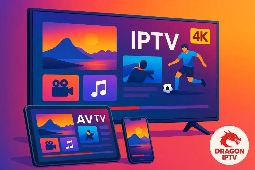 IPTV SS France en 2025 sur smart TV, tablette et smartphone avec abonnement IPTV SS fiable Dragon IPTV