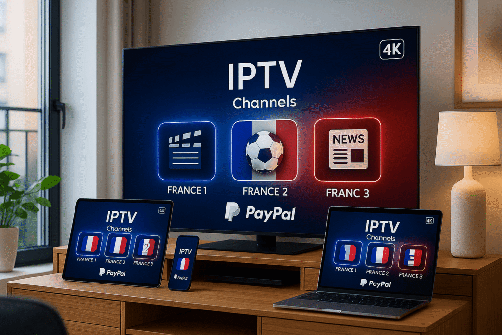 IPTV 4K France compatible sur plusieurs appareils pour un abonnement IPTV 2025