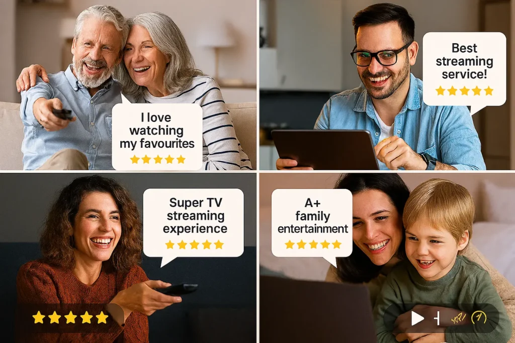 Témoignages clients satisfaits fournisseur IPTV Europe Dragon IPTV avis positifs