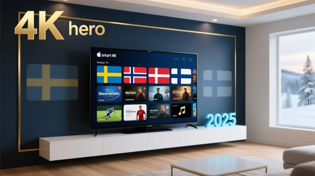 nordisk iptv 2025 premium streaming 4k sur smart tv avec plus de 120000 chaînes