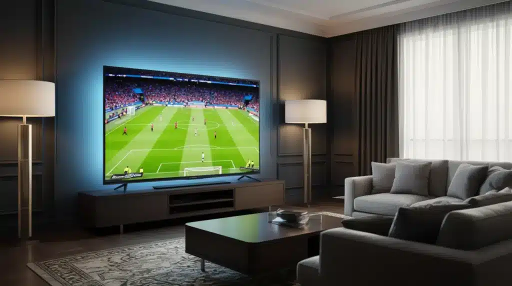 Qualité 4K IPTV impressionnante - Match de football en ultra haute définition