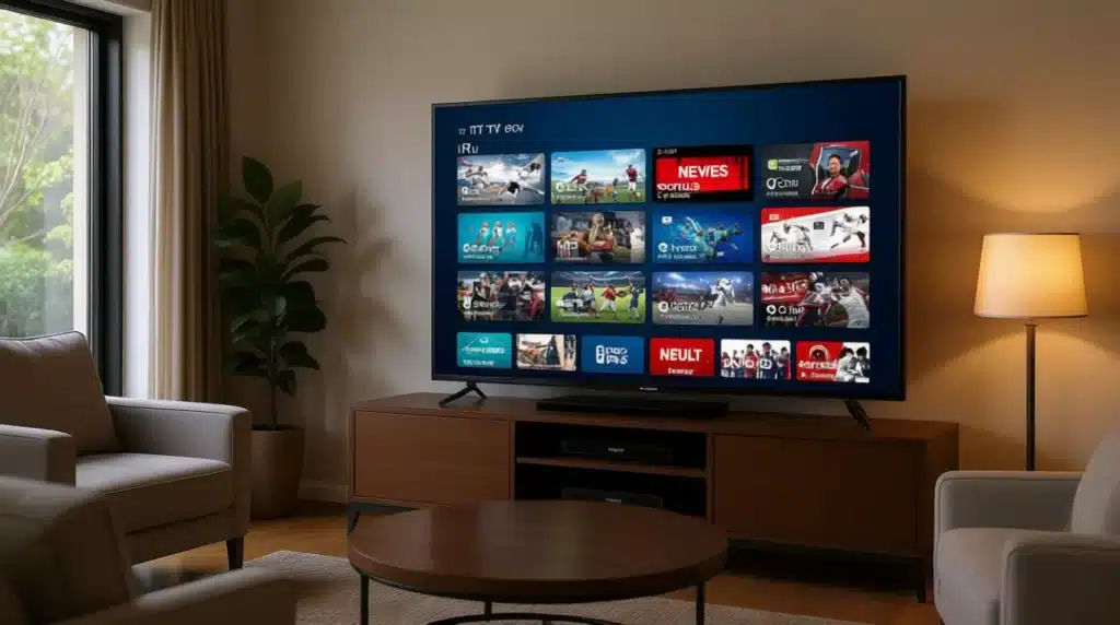 Abonnement iptv premium avec des chaînes variées, films, séries et options adultes, démontrant le meilleur premium IPTV.