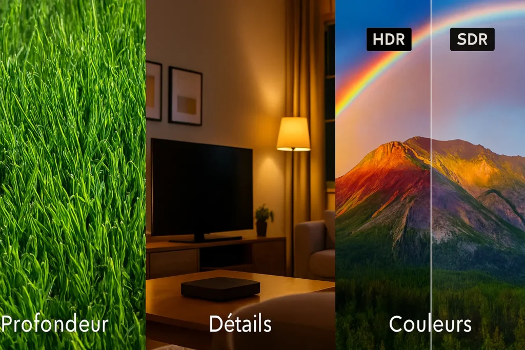 Avantages iptv qualité 4k - profondeur détails couleurs abonnement iptv 4k premium France