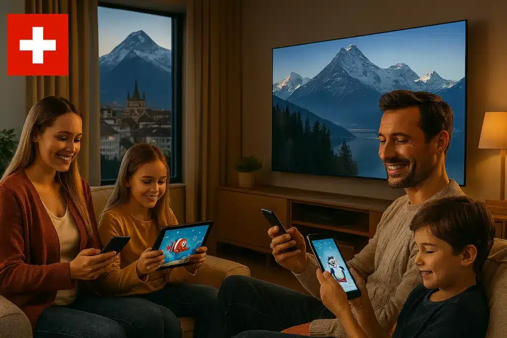 Offre IPTV Suisse multi-écrans pour toute la famille - IPTV premium Suisse contenus variés