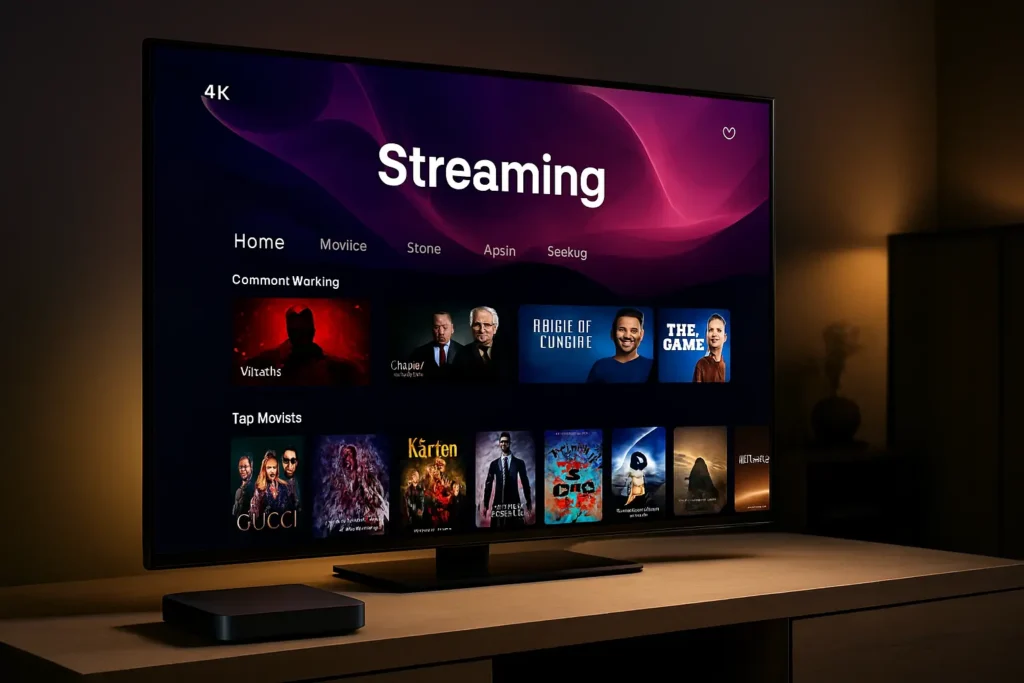 Smart X2 connecté à une TV 4K avec interface Dragon IPTV