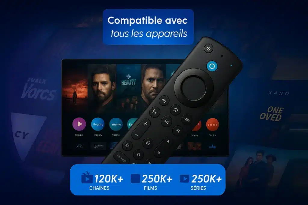 Image d’un utilisateur profitant d’un abonnement IPTV 4K montrant comment partager code IPTV de manière sécurisée avec DRAGON IPTV.