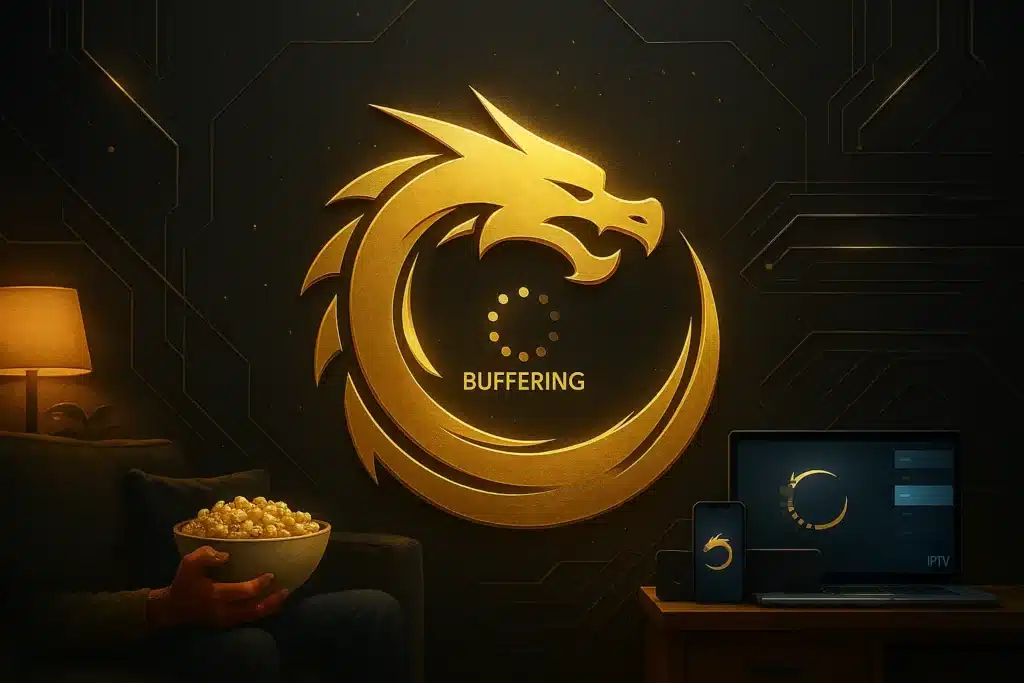 Logo stylisé représentant la fiabilité de DRAGON IPTV, leader IPTV France et international.