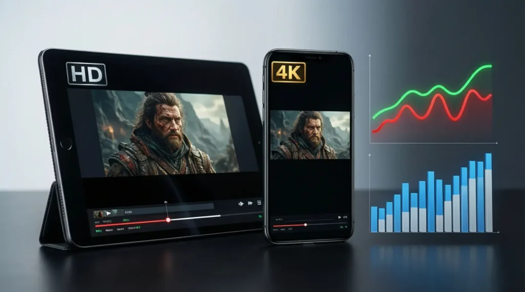 Test IPTV Android avec un Code IPTV Gratuit pour Android, comparaison de la qualité et de la stabilité des flux.