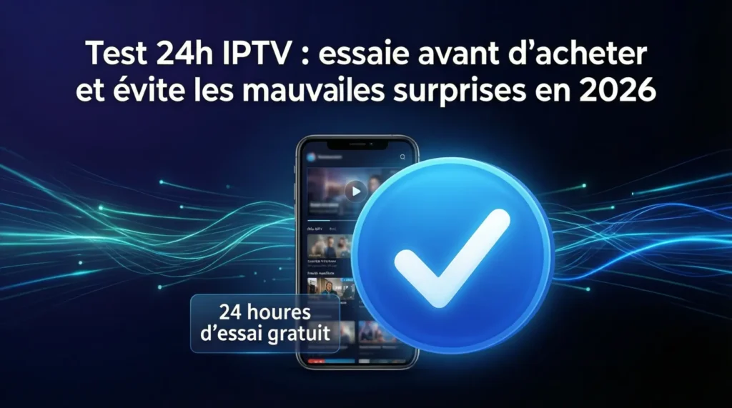 Test 24h IPTV : essaie avant d’acheter et évite les mauvaises surprises en 2026