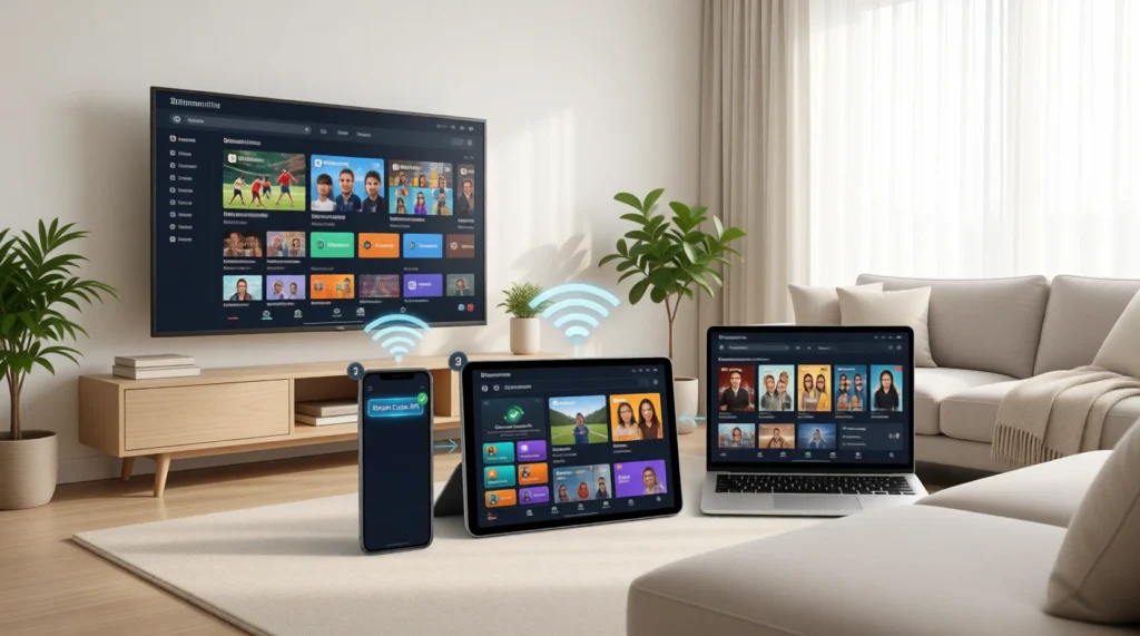 Code Xtream IPTV Player multi-appareils simultanés Smart TV smartphone tablette ordinateur