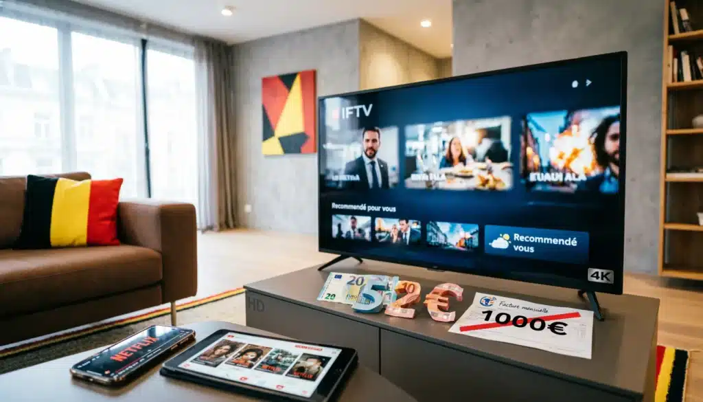 Prix abonnement IPTV Belgique 2026 - Comparaison tarifs Dragon IPTV 52€ vs abonnements traditionnels 1000€