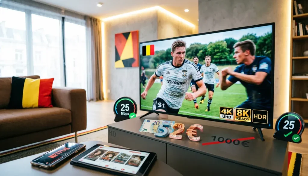 IPTV 4K Belgique - Qualité Ultra HD streaming Dragon IPTV avec technologie 8K