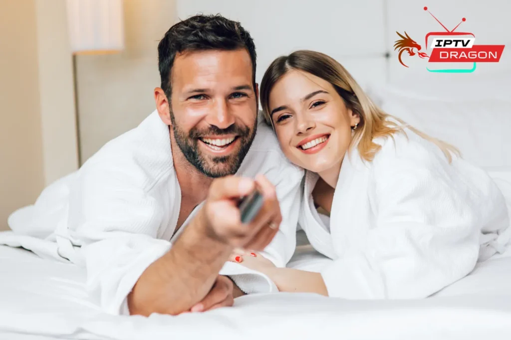 Interface sécurisée IPTV adulte avec code PIN de protection et système de contrôle parental