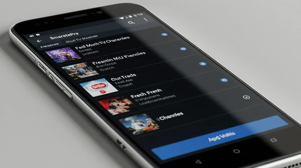 Configuration d'un abonnement IPTV Smarters Pro avec une URL M3U sur smartphone pour accéder aux chaînes françaises