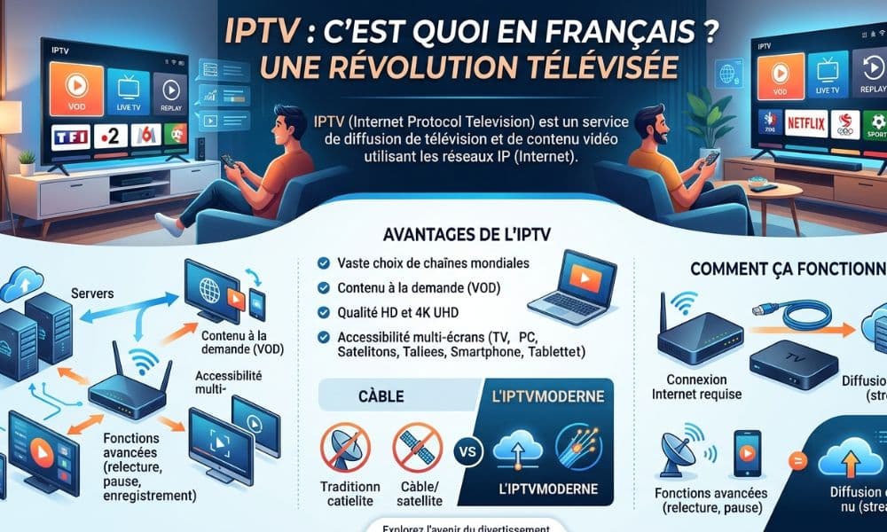 IPTV C'est quoi en français Une Révolution Télévisée