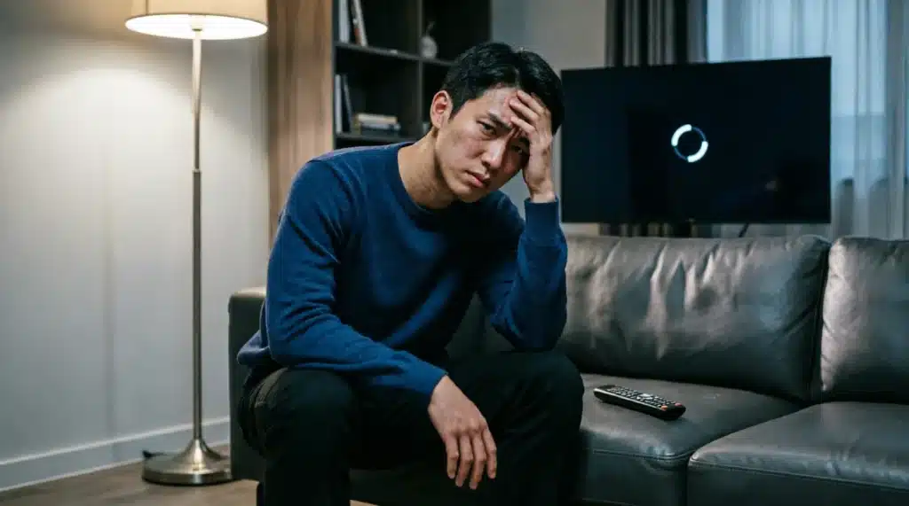 Mauvais abonnement IPTV — service coupé buffering écran noir Smart TV en soirée