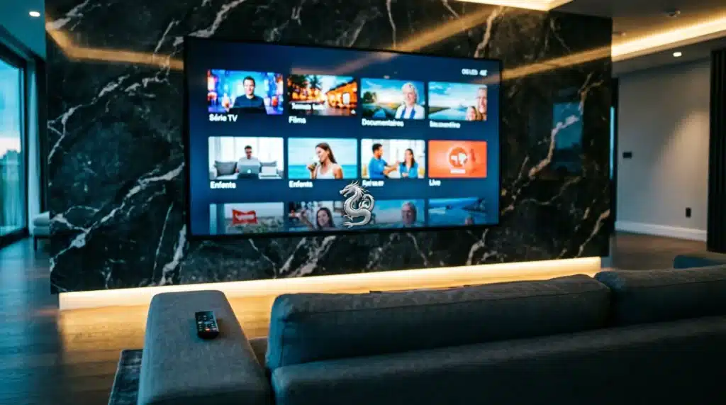 Dragon IPTV compatible avec toutes les applications sur Smart TV 4K en 2026