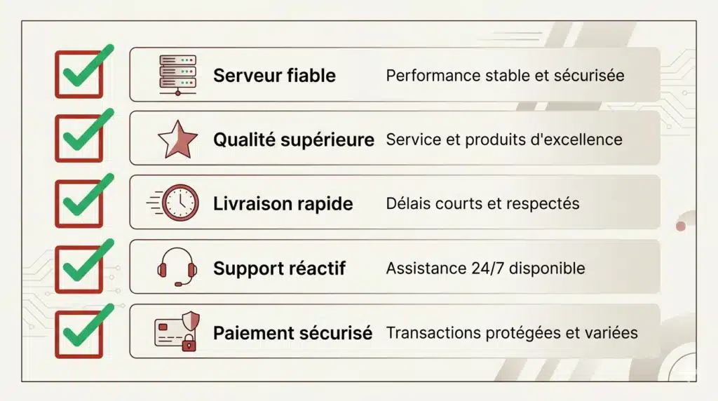 comparer iptv abonnements 5 critères checklist stabilité qualité prix support essai 2026